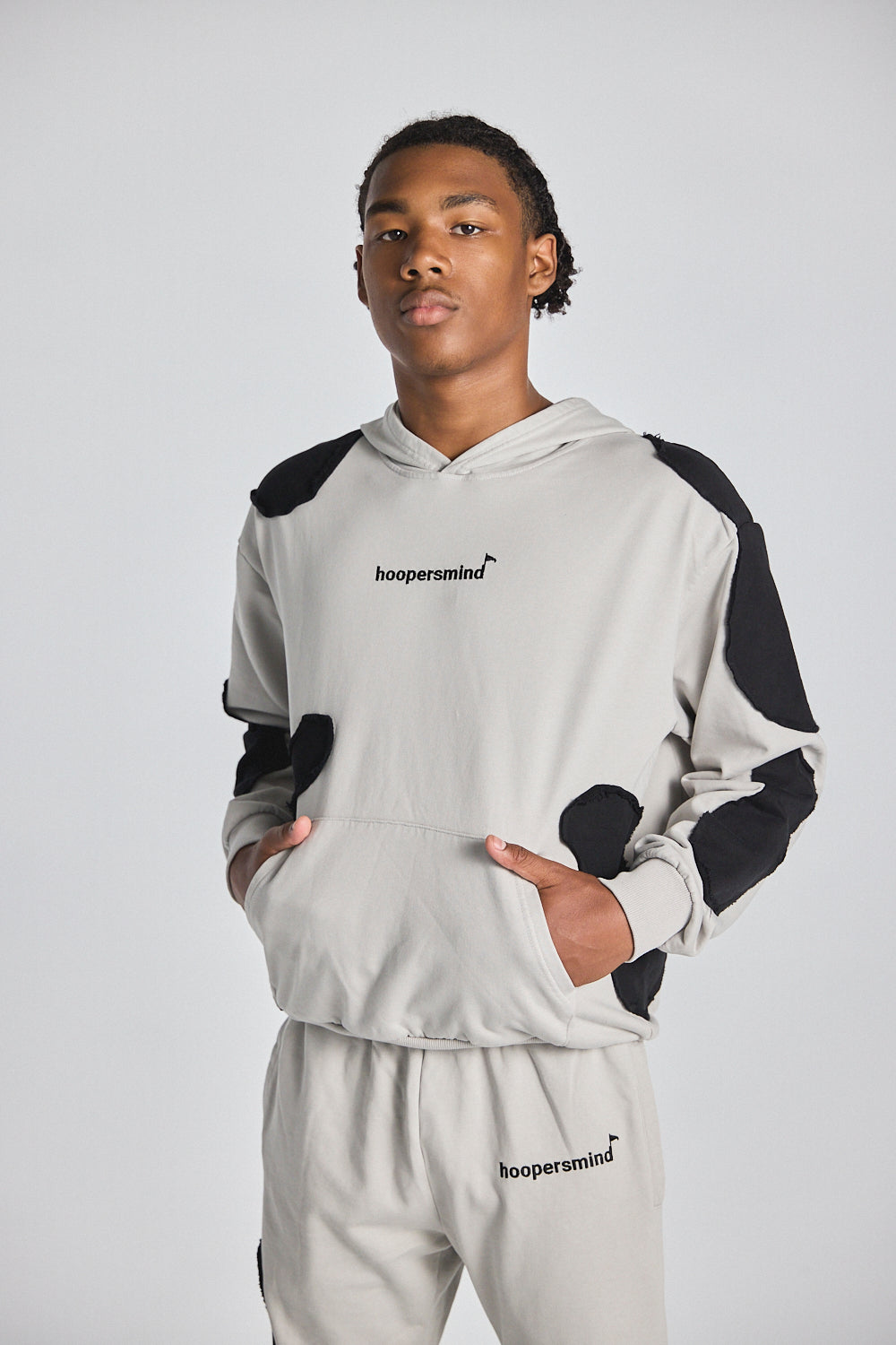 "NUIT VAGUE" GREY HOODIE
