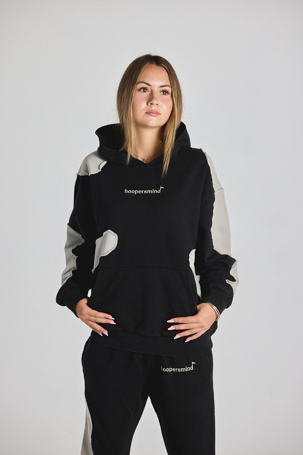 "NUIT VAGUE" BLACK HOODIE