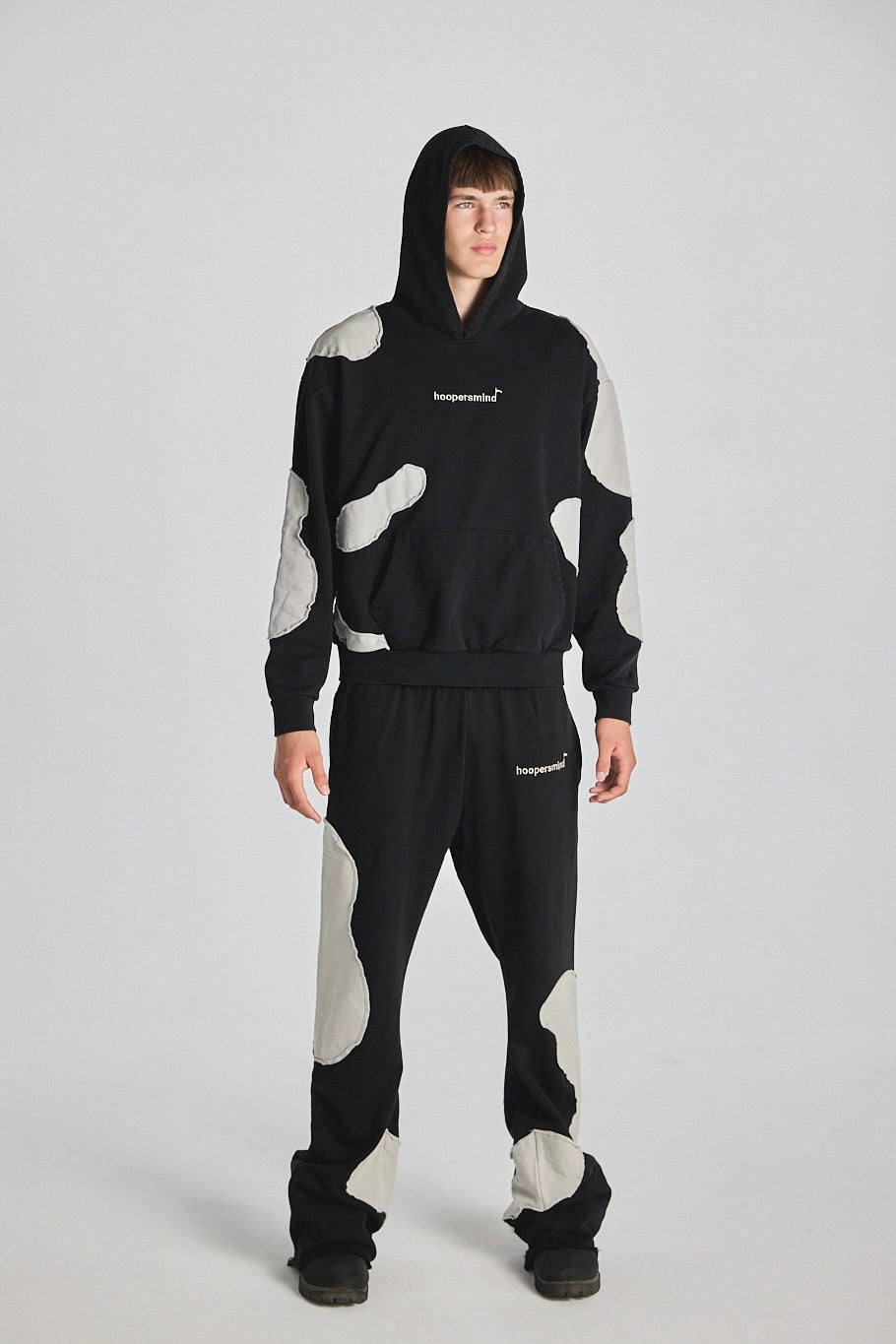 "NUIT VAGUE" BLACK HOODIE
