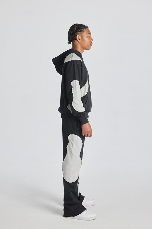"NUIT VAGUE" BLACK TRACKSUIT
