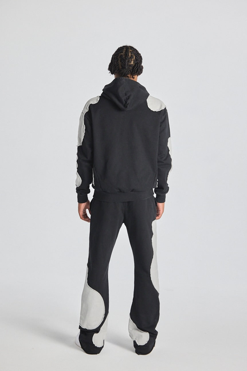 "NUIT VAGUE" BLACK HOODIE