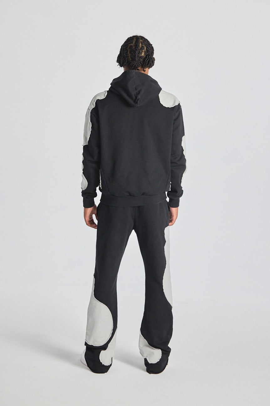 "NUIT VAGUE" BLACK TRACKSUIT