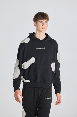 "NUIT VAGUE" BLACK HOODIE