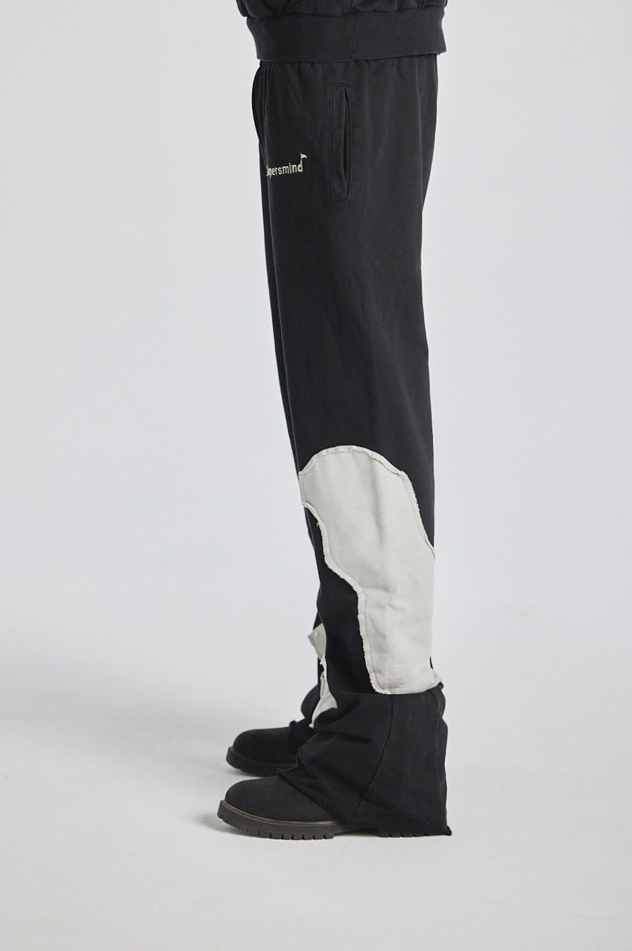 "NUIT VAGUE" BLACK SWEATPANTS